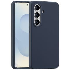 Accezz Coque Liquid Silicone avec MagSafe Samsung Galaxy S26 - Bleu foncé