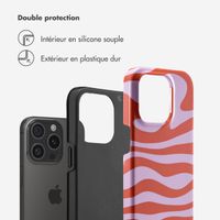 Selencia Coque arrière Vivid Apple iPhone 15 Pro - Dream Swirl Pink