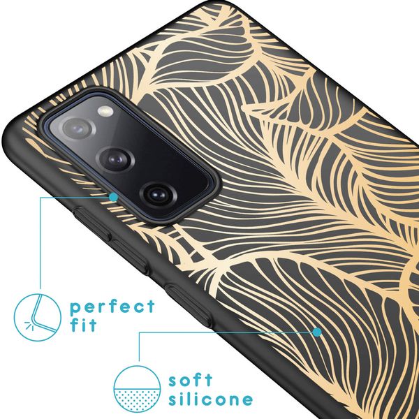 imoshion Coque Design Samsung Galaxy S20 FE - Feuilles / Noir