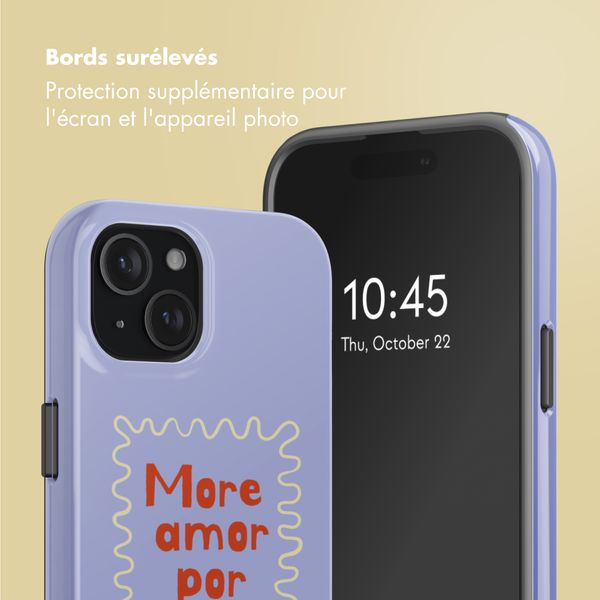 Selencia Coque arrière Vivid avec MagSafe Apple iPhone 15 - More Amor