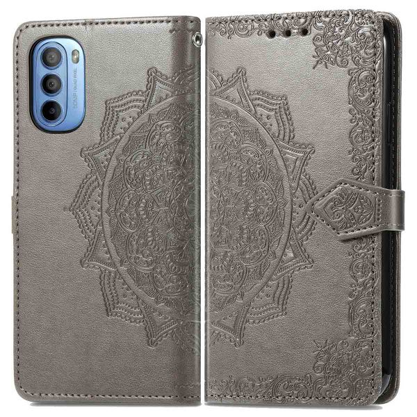 imoshion Etui de téléphone portefeuille Mandala Motorola Moto G31 / G41 - Gris