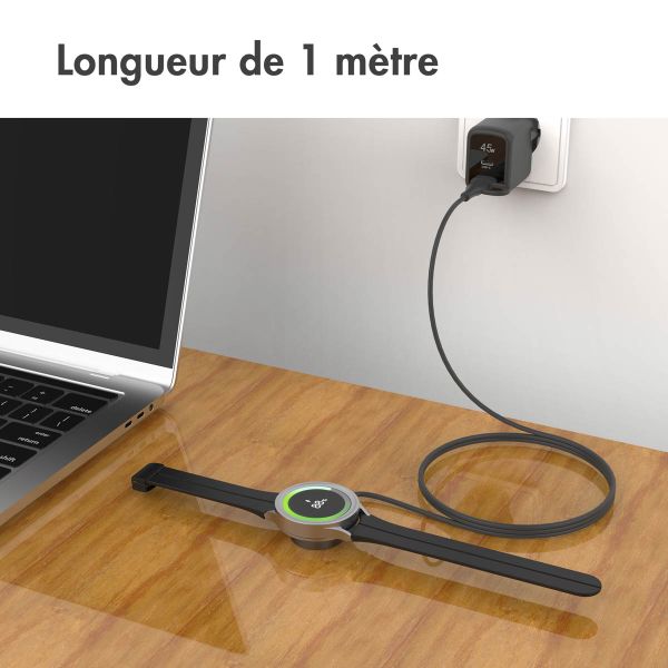 imoshion Câble de charge pour Samsung Galaxy Watch USB-C et USB-A - 1 mètre