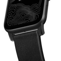 Nomad Bracelet en cuir moderne Apple Watch Series 1 á 10 / SE / Ultra (2) (44/45/46/49 mm) - Noir/Noir