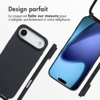 imoshion Coque en silicone avec cordon Apple iPhone Air - Noir