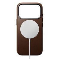 Nomad Coque arrière Traditional Leather avec MagSafe Apple iPhone 17 Pro - Marron