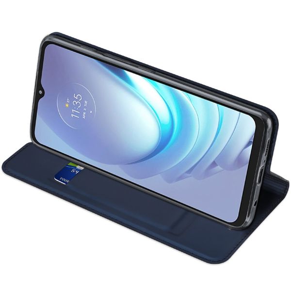 Dux Ducis Étui de téléphone Slim Motorola G50 - Bleu foncé