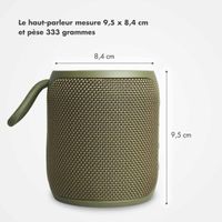 Selencia AquaPlay Enceinte Bluetooth - Enceinte sans fil - Étanche - Army Green