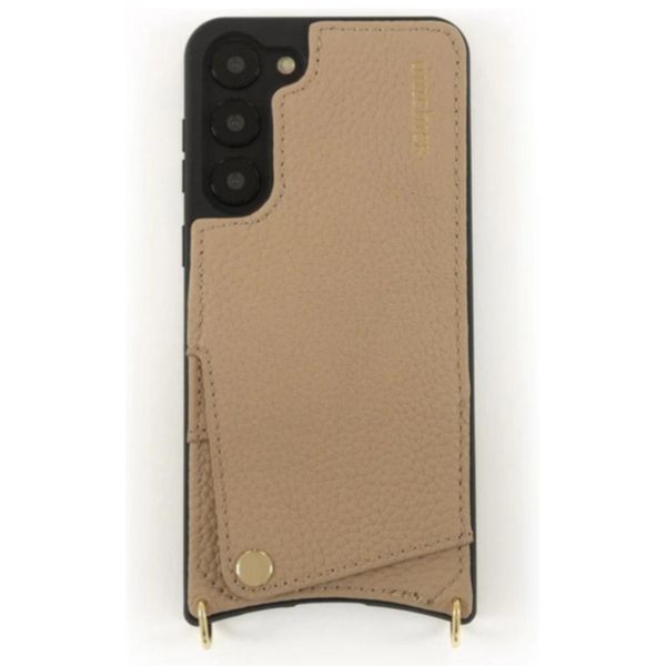 Dutchies Coque avec porte-cartes Samsung Galaxy S23 Ultra - Cordon de téléphone non inclus - Beige