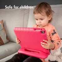 Accezz Coque kidsproof avec poignée Apple iPad 9 (2021) 10.2 pouces / iPad 8 (2020) 10.2 pouces / iPad 7 (2019) 10.2 pouces - Rose