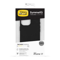 OtterBox Coque en cuir de cactus Symmetry MagSafe Apple iPhone 17 - Noir Ash