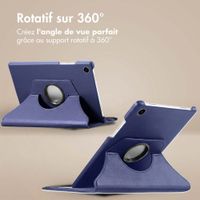 imoshion Coque tablette rotatif à 360° Samsung Galaxy Tab A9 8.7 pouces - Bleu foncé
