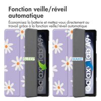 imoshion Coque tablette Design Trifold Samsung Galaxy Tab A11 Plus / A9 Plus - Flowers Distance