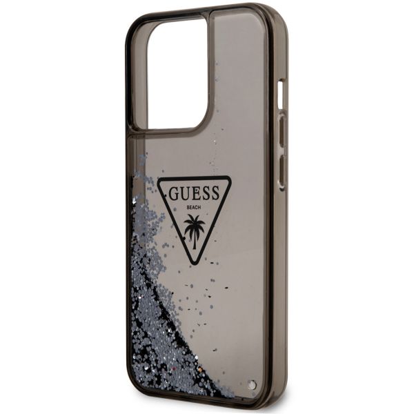 Guess Coque Liquid Glitter iPhone 14 Pro Max - Noir