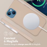 imoshion Coque arrière Color avec cordon amovible et MagSafe Apple iPhone 13 - Nude