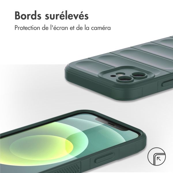 imoshion Coque arrière EasyGrip iPhone 12 - Vert foncé