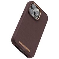 Njorð Collections Coque en cuir véritable iPhone 14 Pro - Brown