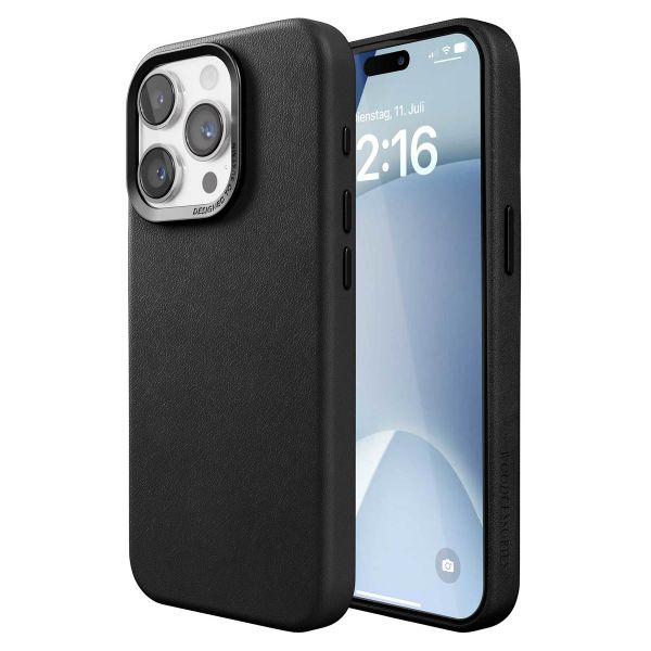 Woodcessories Coque Bio Leather MagSafe Apple iPhone 15 Pro Max - Noir