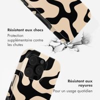 Selencia Coque arrière Vivid Apple iPhone 16 Pro - Art Wave Black