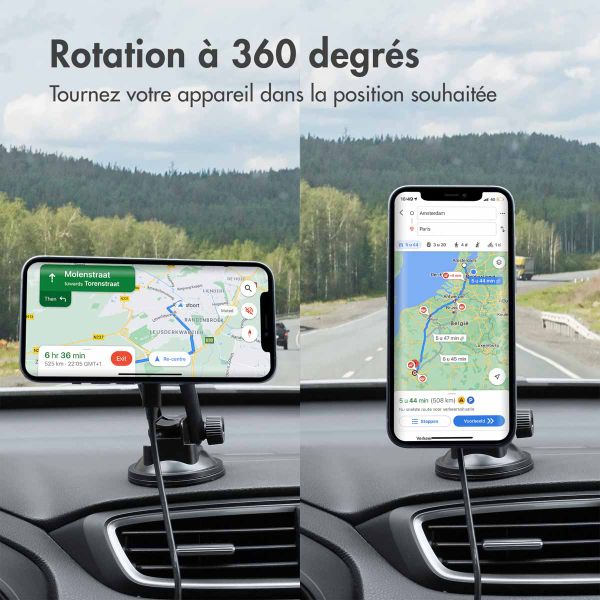 Accezz&#x20;Support&#x20;de&#x20;t&#xE9;l&#xE9;phone&#x20;pour&#x20;voiture&#x20;-&#x20;MagSafe&#x20;-&#x20;Chargeur&#x20;sans&#x20;fil&#x20;-&#x20;Universel&#x20;-&#x20;Tableau&#x20;de&#x20;bord&#x20;et&#x20;pare-brise&#x20;-&#x20;Noir