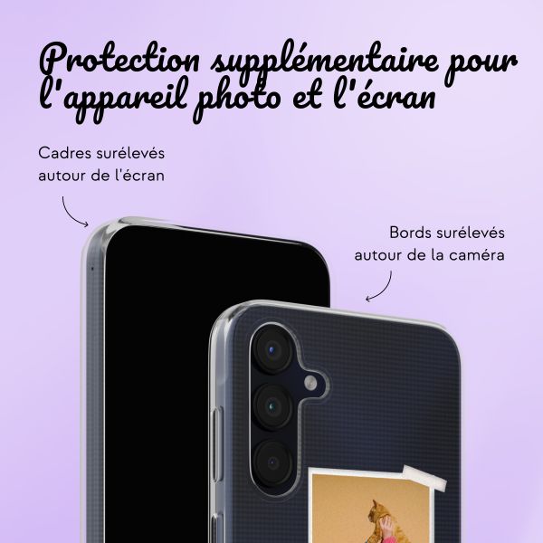 Coque personnalisée avec pellicule N°2 Samsung Galaxy A15 - Transparent