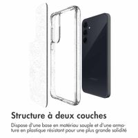 imoshion Coque arrière transparente Pailletée Samsung Galaxy A55 - Argent