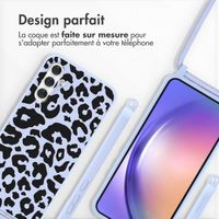 imoshion Coque design en silicone avec cordon Samsung Galaxy A54 (5G) - Animal Lila