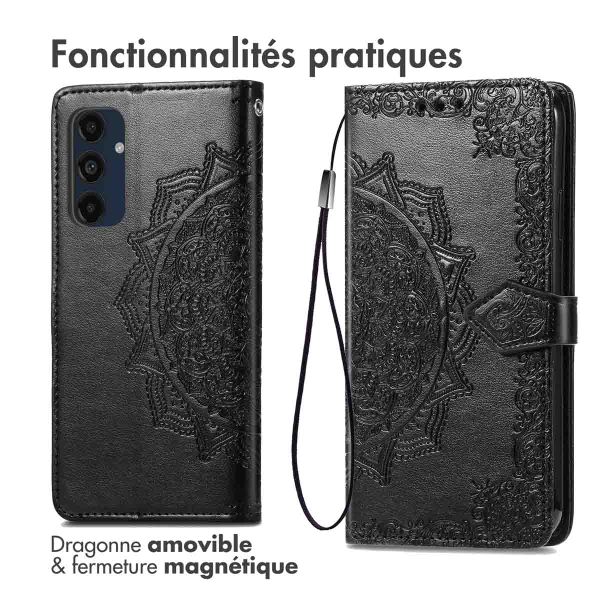 imoshion Etui de télephone Mandala Samsung Galaxy S24 FE - Noir