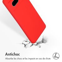 Accezz Coque Liquid Silicone Google Pixel 7 - Rouge