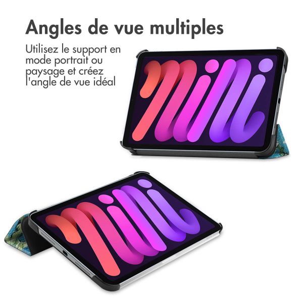 imoshion Coque tablette Apple iPad Mini 7 (2024) / iPad Mini 6 (2021) - Green Plant