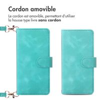 imoshion Etui de télephone portefeuille avec cordon Samsung Galaxy S25 FE - Turquoise