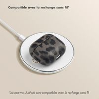 Selencia Coque Sabi Apple AirPods 3 - imprimé léopard - Midnight Black