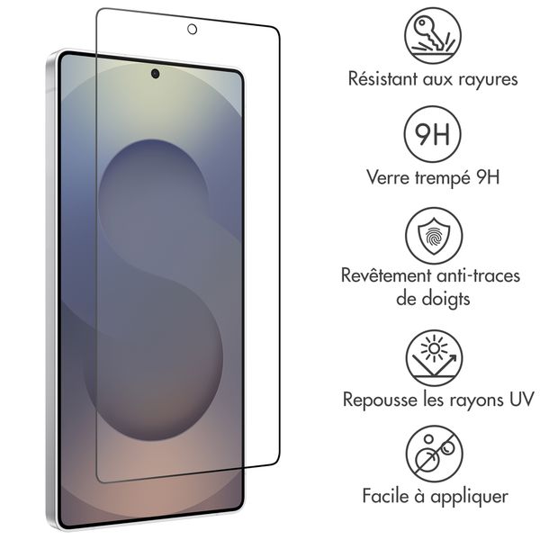 Accezz Protection d'écran en verre trempé 2-pack Samsung Galaxy S26