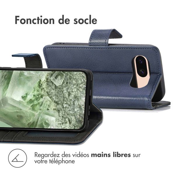 imoshion Étui de téléphone portefeuille Google Pixel 8a - Bleu foncé