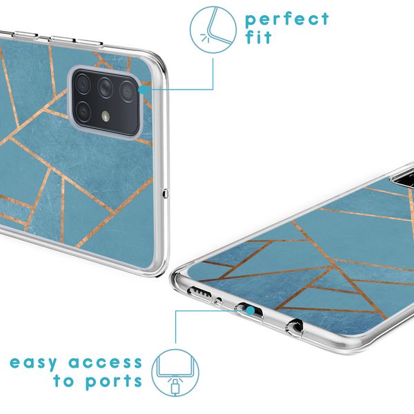 imoshion Coque Design Samsung Galaxy A71 - Blue Graphic