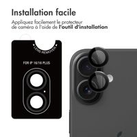 imoshion Lot de 2 protections d'objectif de caméra Apple iPhone 17 / 16 / 16 Plus - Noir