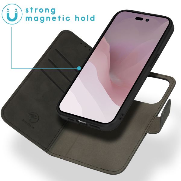 imoshion Etui de télephone luxe 2-en-1 amovible Apple iPhone 14 Pro - Noir