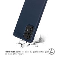 imoshion Coque Brushed Samsung Galaxy A53 - Bleu foncé