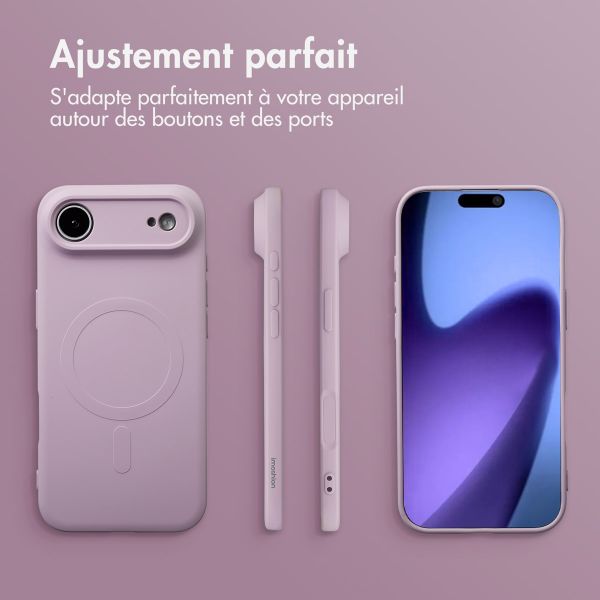 imoshion Coque Couleur avec MagSafe Apple iPhone Air - Violet