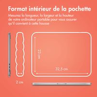 imoshion Pochette ordinateur Puffer 13-14 pouces - Apricot Crush Orange