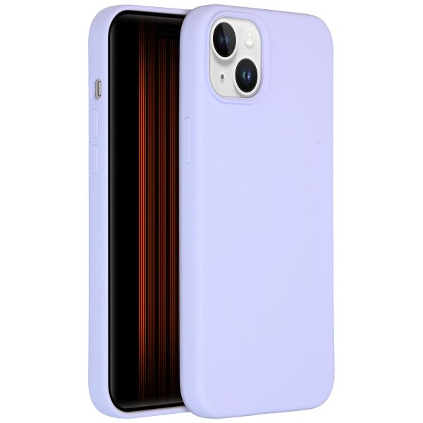 Accezz Coque Liquid Silicone avec MagSafe iPhone 15 Plus - Violet