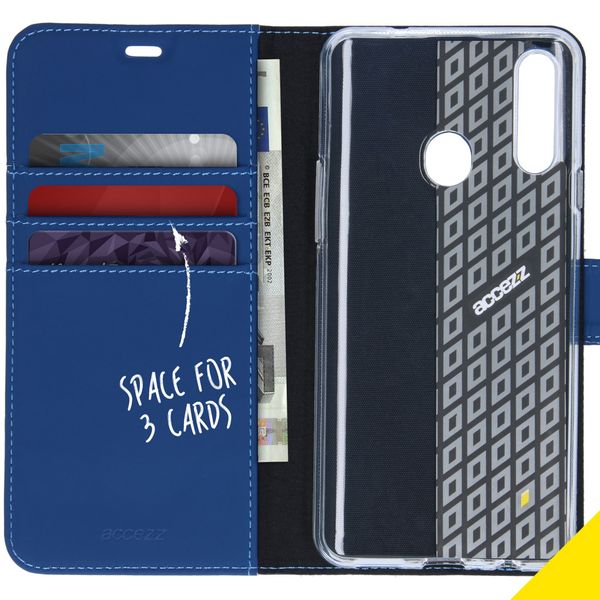 Accezz Étui de télephone Wallet Samsung Galaxy A20s - Bleu foncé