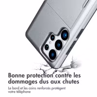 imoshion Coque arrière avec porte-cartes Samsung Galaxy S25 Ultra - Gris