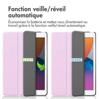 imoshion Coque tablette Trifold iPad 9 (2021) 10.2 pouces / iPad 8 (2020) 10.2 pouces / iPad 7 (2019) 10.2 pouces - Rose