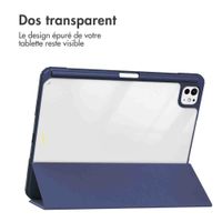 imoshion Coque tablette rigide Trifold Apple iPad Pro 13 (2024) M4 - Bleu foncé