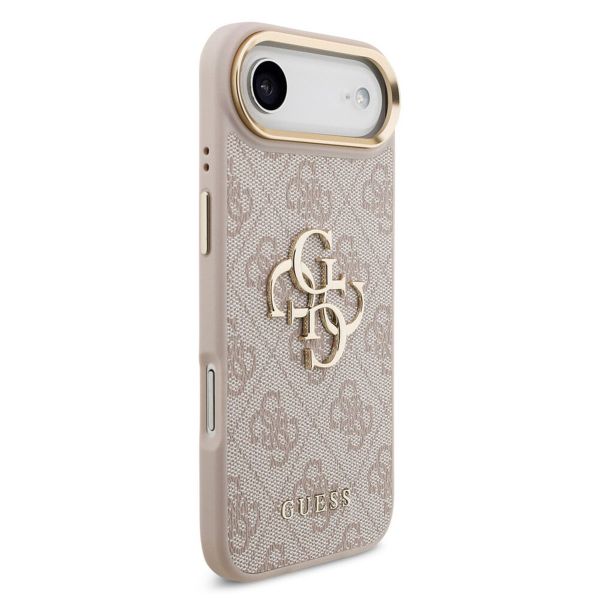 Guess Coque 4G Metal Logo Backcover Apple iPhone Air - Gold Edge - Pink