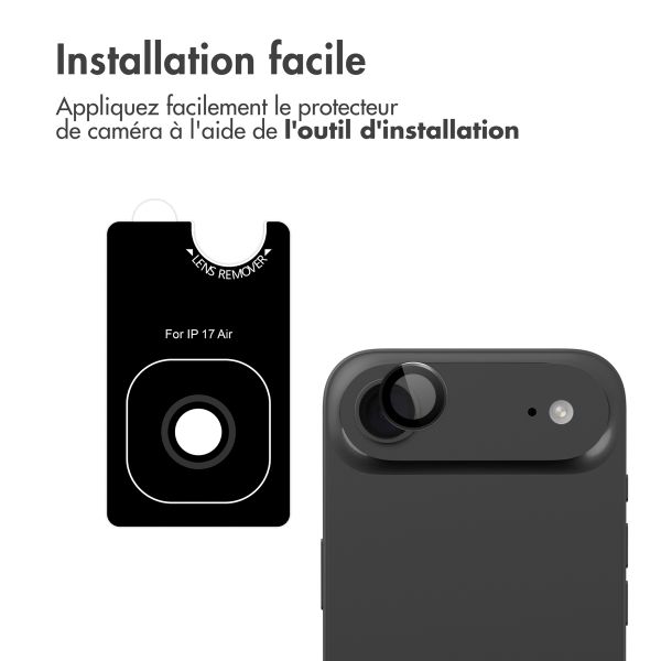 imoshion Protection d'objectif d'appareil photo (pack de 2) Apple iPhone Air - Noir