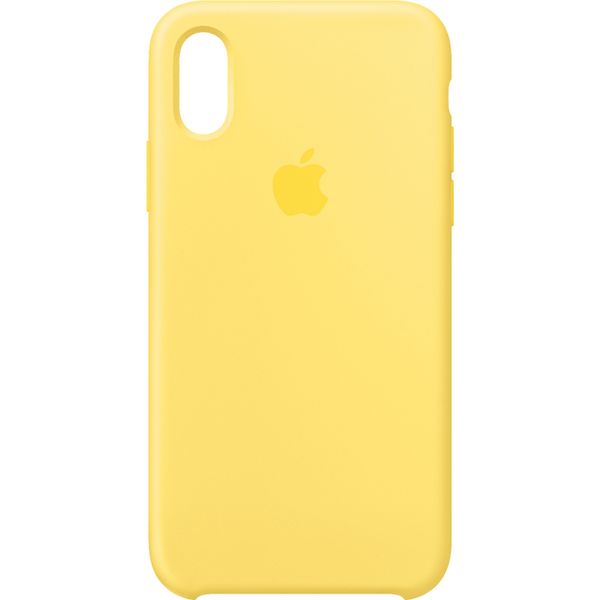 Apple Coque en silicone Apple iPhone Xs / X - Canary Yellow