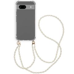 imoshion Coque avec dragonne + bracelet - Perles Google Pixel 8a - Transparent