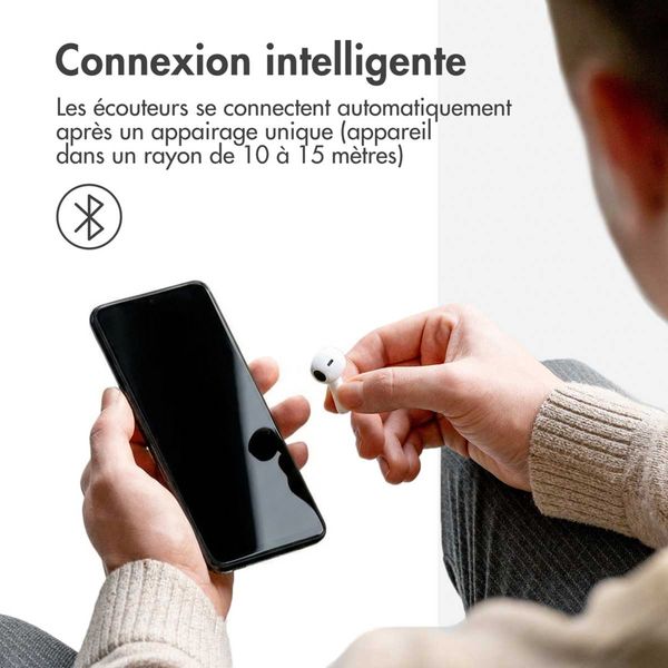 imoshion ﻿Écouteurs Aura - Écouteurs sans fil - Écouteurs sans fil Bluetooth - Blanc