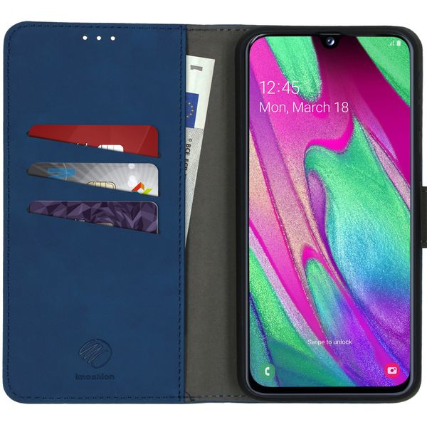 imoshion Etui de téléphone 2-en-1 amovible Samsung Galaxy A40 - Bleu